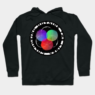 Colouring Outside the Lines Logo Art Hoodie